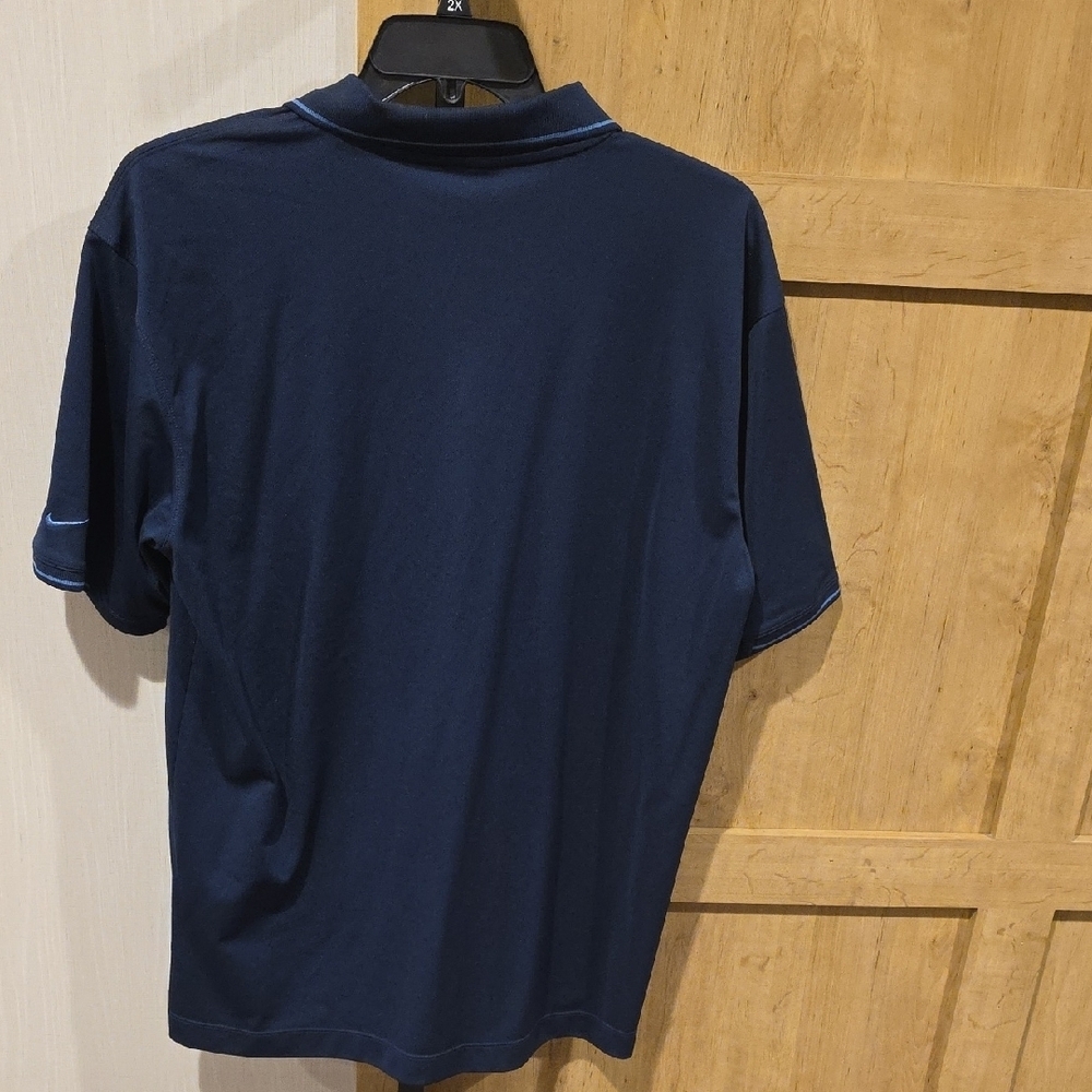 (J1) Men's Navy Nike Golf Polo Shirt - Picture 4 of 8